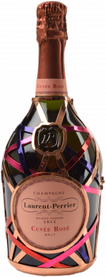 Rose Brut Champagne in Metallrobe 
