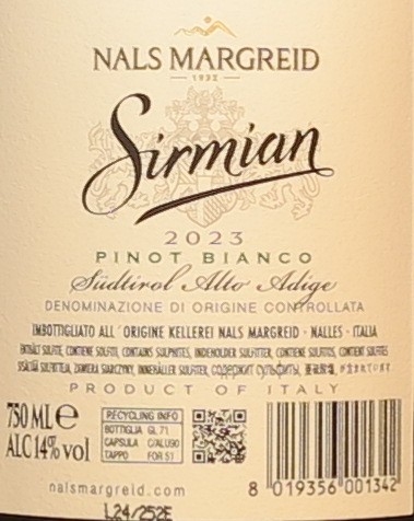 Weißburgunder "Sirmian" Magnum Südtirol DOC 2023 